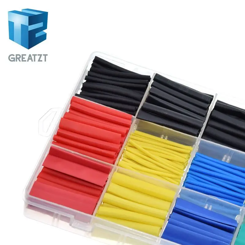 530 шт. термоусадочные трубки изоляционные ассортимент электронные полиолефина