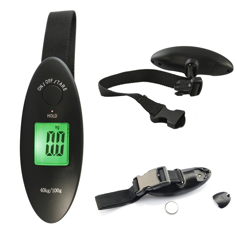 Цифровые весы для багажа с ЖК-дисплеем 40 кг/100 г | Инструменты