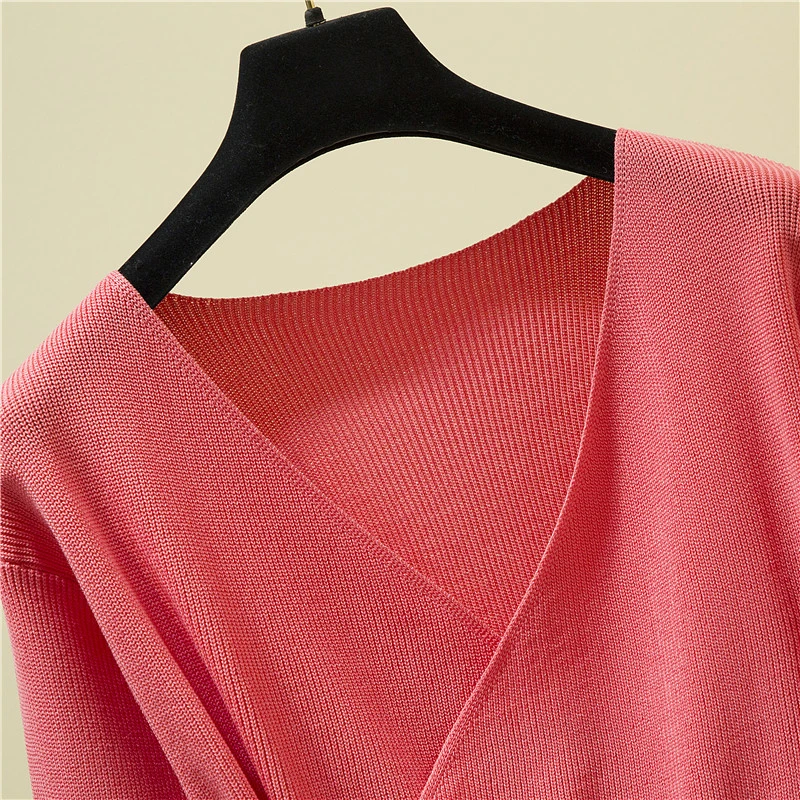 shintimes V-Neck Clothes Winter Tops For Women Knitted Sweater Long Sleeve Sweaters And Pullover Woman Pull Femme | Женская одежда