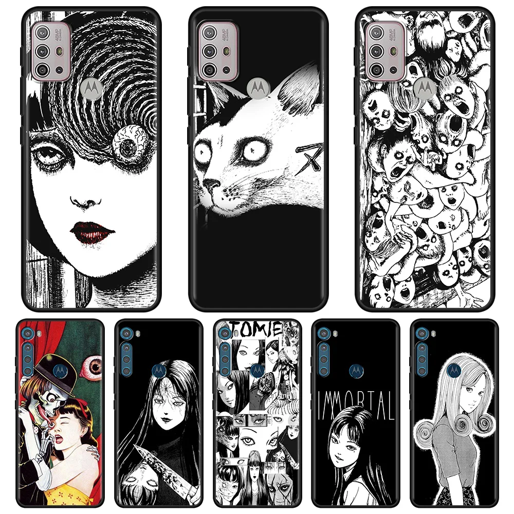 

Junji Ito Tees Horror For MOTOROLA One Fusion Case for Moto G10 G9 G8 Plus Play Power One G20 G30 G40 G50 G60 Edge 20 Shell