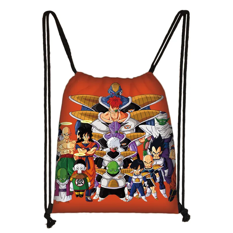 SKD-QLZ25 Аниме dragon ball drawstring сумка Goku Saiyan холщовый рюкзак подростковый рюкзак для мальчиков сумки для хранения - Цвет: SKD-QLZ25