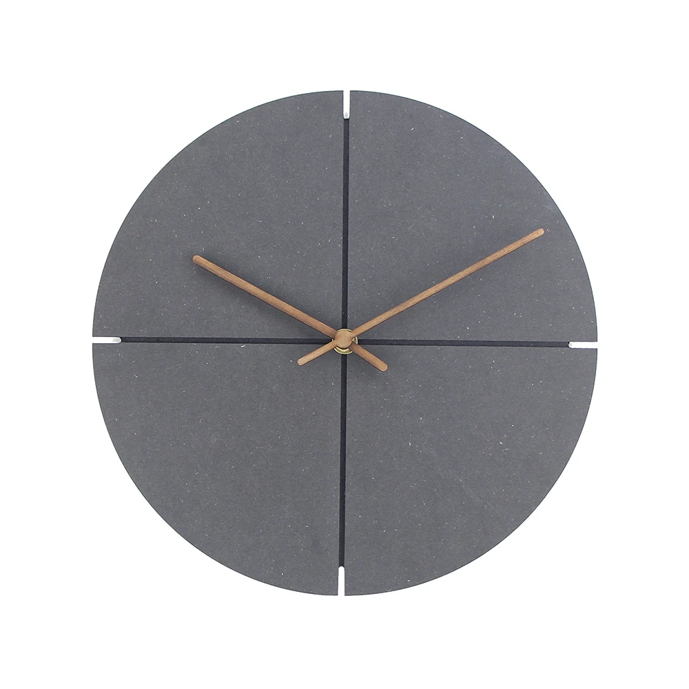 

HQ 12 inch Wood Wall Clock Simple Modern Nordic Minimalist Clocks Artistic European Brief Wooden Wall Watch Home Decor Silent