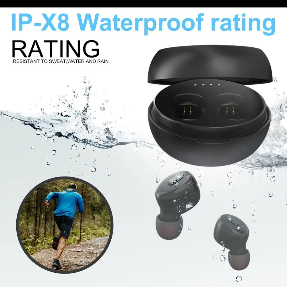 AIRIENX HIFI беспроводные наушники-вкладыши TWS Bluetooth 5,0 наушники водонепроницаемые/небьющиеся наушники для iphone android