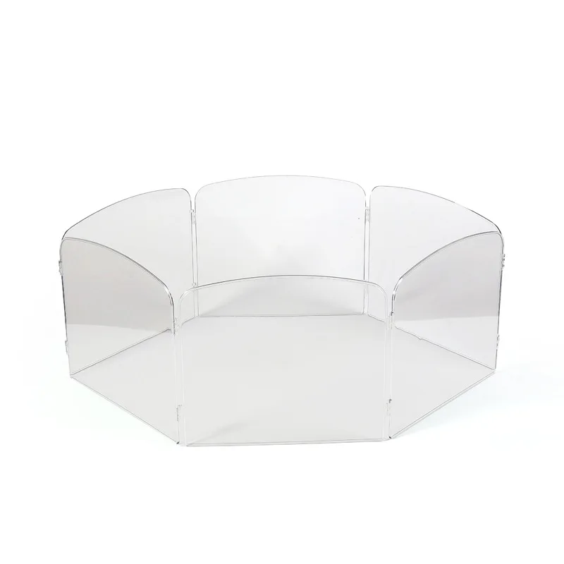 

Pet Pol Hamster Fence Transparent Plastic Fence Hamster Toy Windproof Fencerabbit Large Space Activity Field