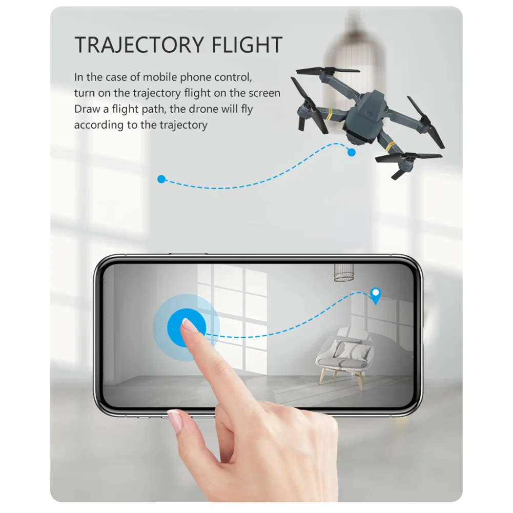 

E58 Foldable Drone HD Aerial Photography Multiple Functions RC Drone Quadcopter Random Light Color