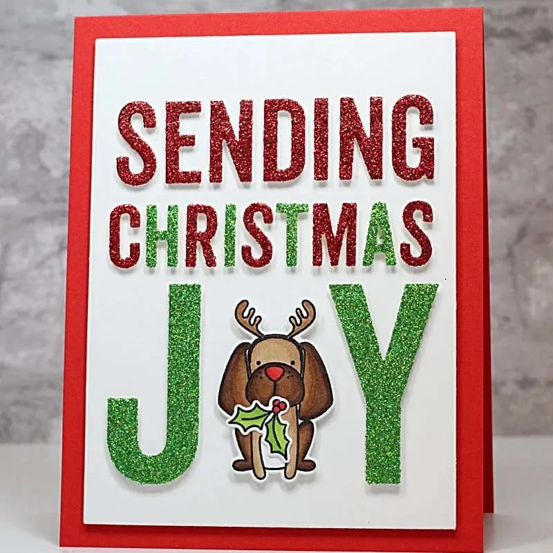 

Letters Metal Cutting Dies Sending Christmas Joy Craft Stencil Scrapbooking Handmade Make Album Model Punch Blade Decor Template