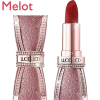 starry sky lipstick cow blood color tomato color positive red cameo brown bow lipstick