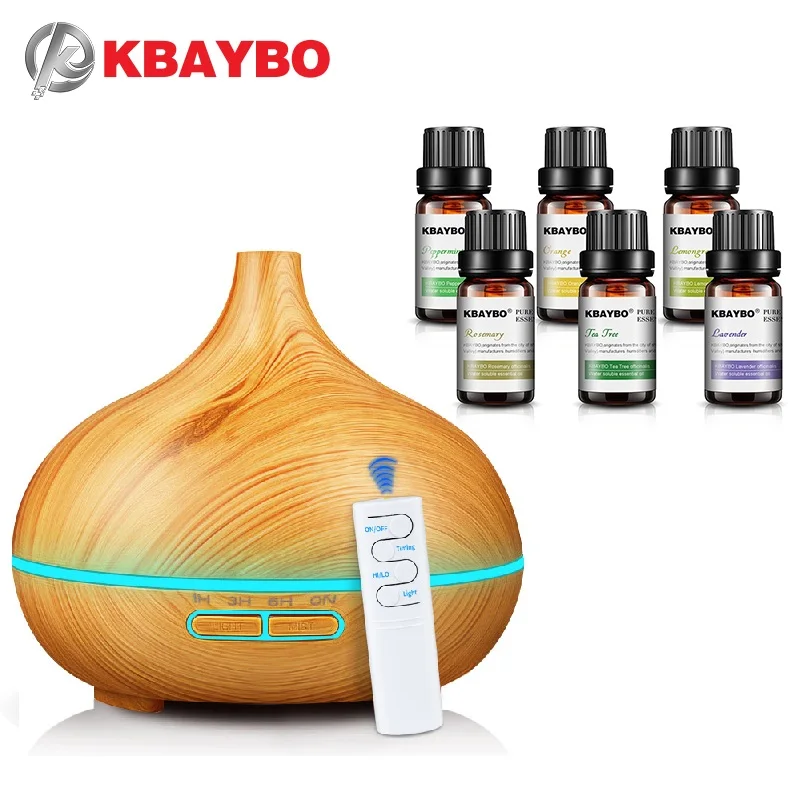 

KBAYBO 400ml electric Aroma Essential Oil Diffuser Air Humidifier Essential Oils LED Lights Air purifier for home office