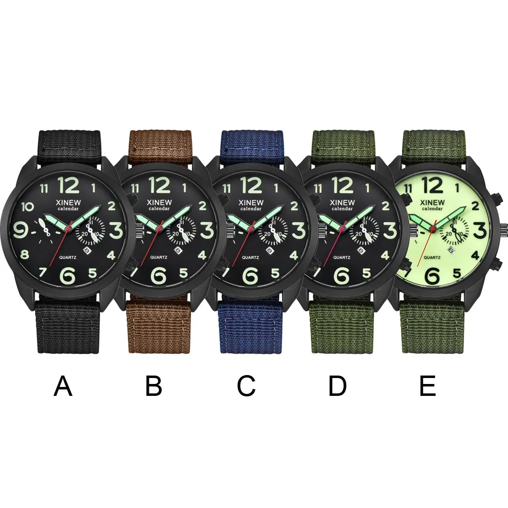 

Outdoor Men Watch Date Stainless Steel Dial Military Sports Analog Quartz Watch Male Quartz Movement Wrist Clock Reloj Hommebr