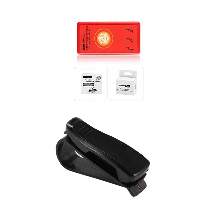 

Car Clamp Clip Holder Sunglasses Billet Card with Plug and Drive Super Obd2 Performance Chip Tuning Box