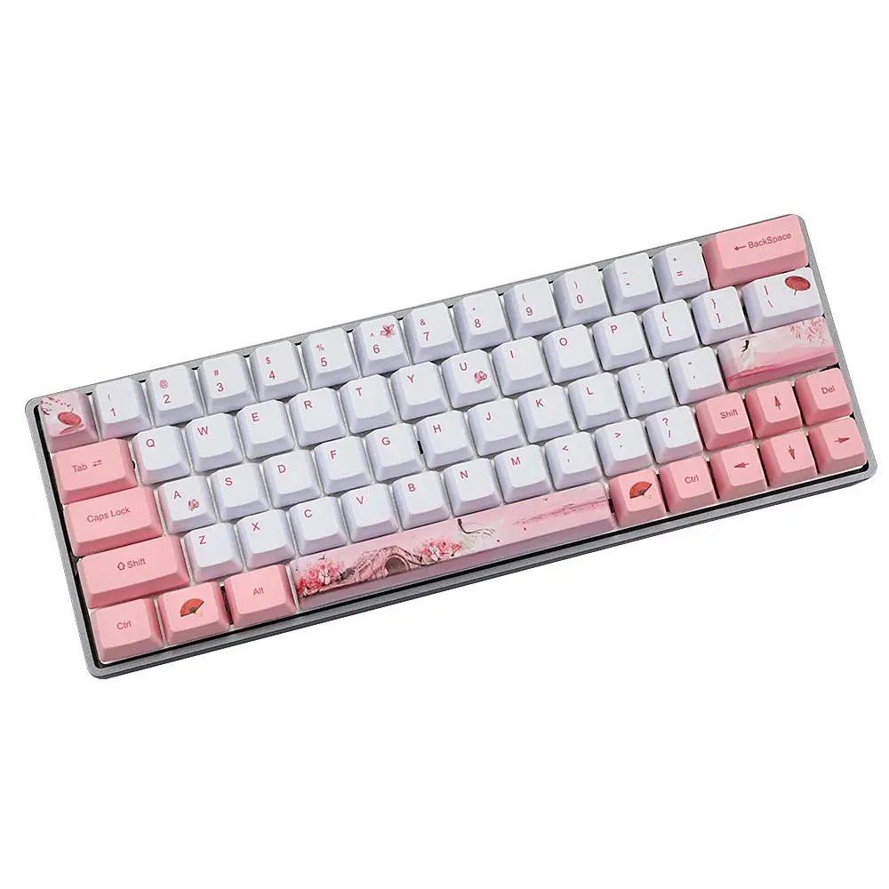 

73/122 Key PBT Keycap OEM Profile Keycap For MX Switch DZ60 / XD64 / GH60 RK61 / ALT61 / Annie Mechanical Keyboard (Just Keycap)