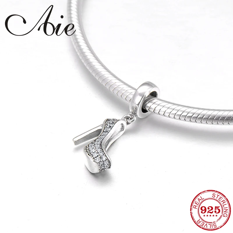 Женские изысканные туфли на высоком каблуке из стерлингового серебра 925 пробы