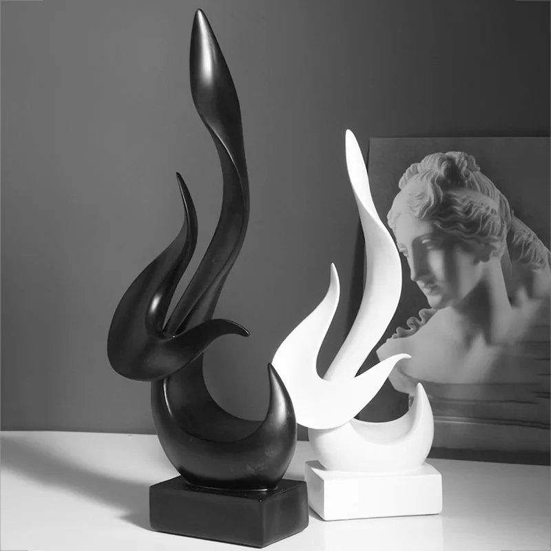 

Home Decoration Accessories Nordic Creative Ornaments Simple Resin Craft Gift Miniature Living Room Desktop Decor Figurine Model