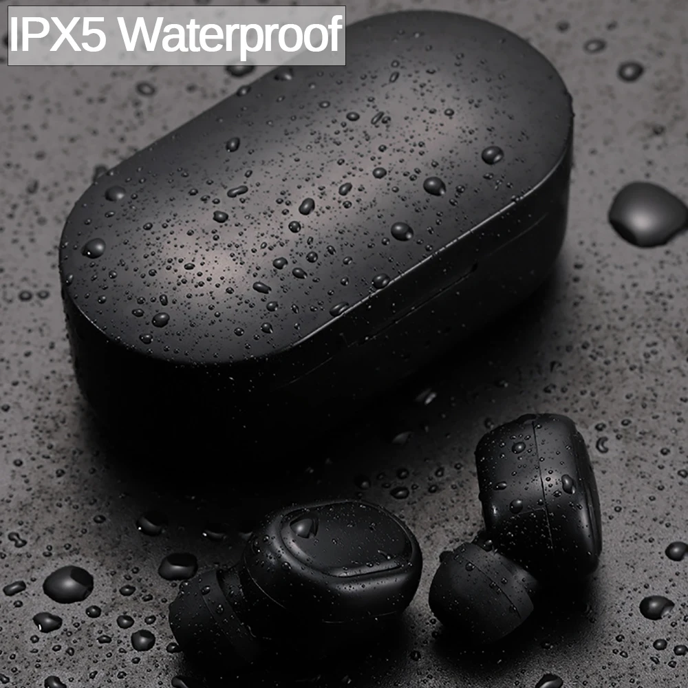 M1 HIFI TWS Bluetooth наушники IPX6 водонепроницаемые V5.0 беспроводные наушники для Xiaomi Android IOS с зарядным устройством 350 мАч