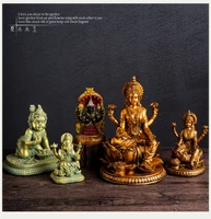hinduism figure statue vishnu shiva snow mountain goddess monkey god hakuman resin small statue ornaments home accessories
