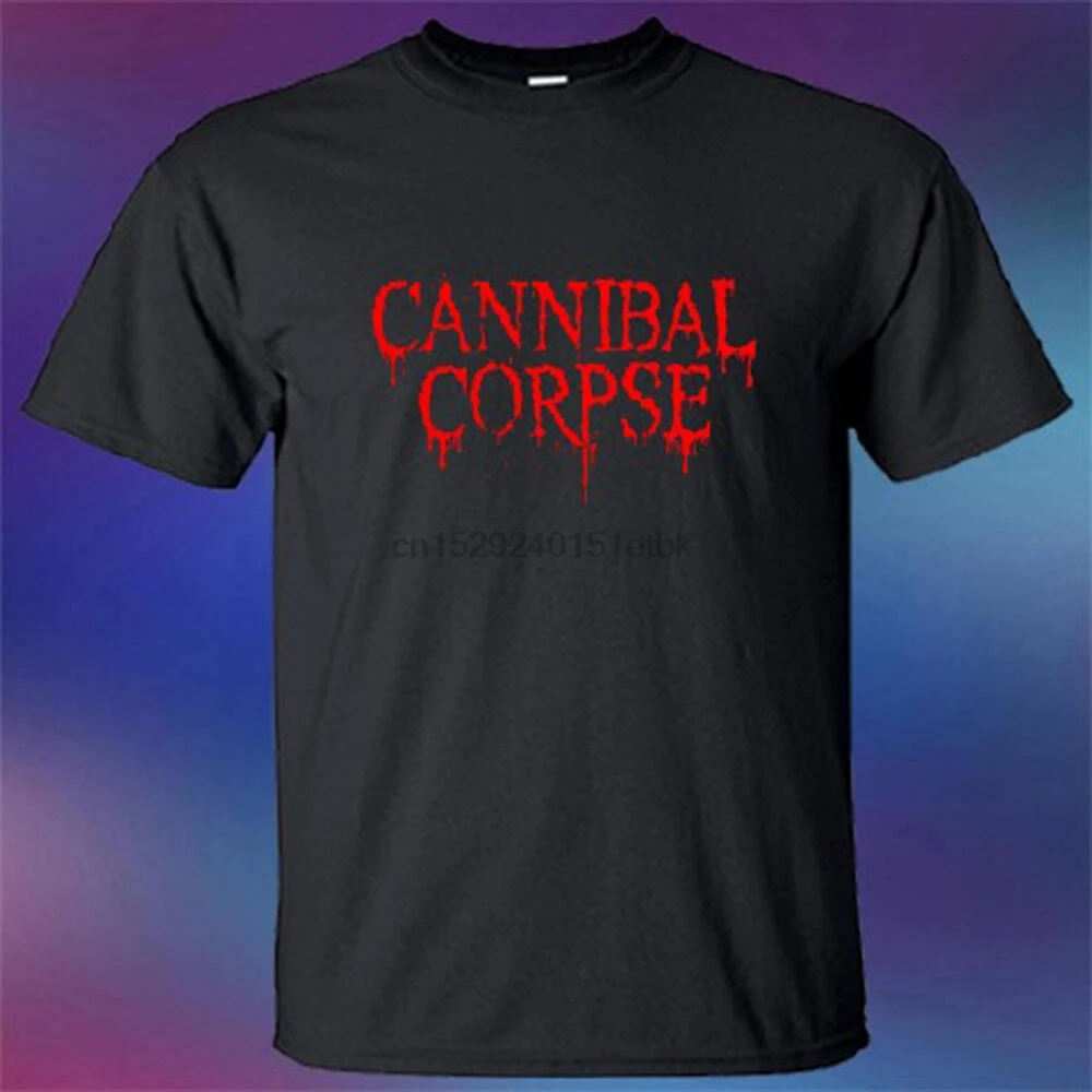 Новинка Мужская черная футболка Cannibal Dead Death Metal Band с логотипом размер S-3XL | одежда
