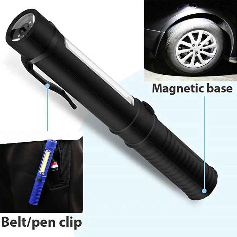 Многофункциональный LED COB вспышка светильник мини ручка работы инспекции горелки