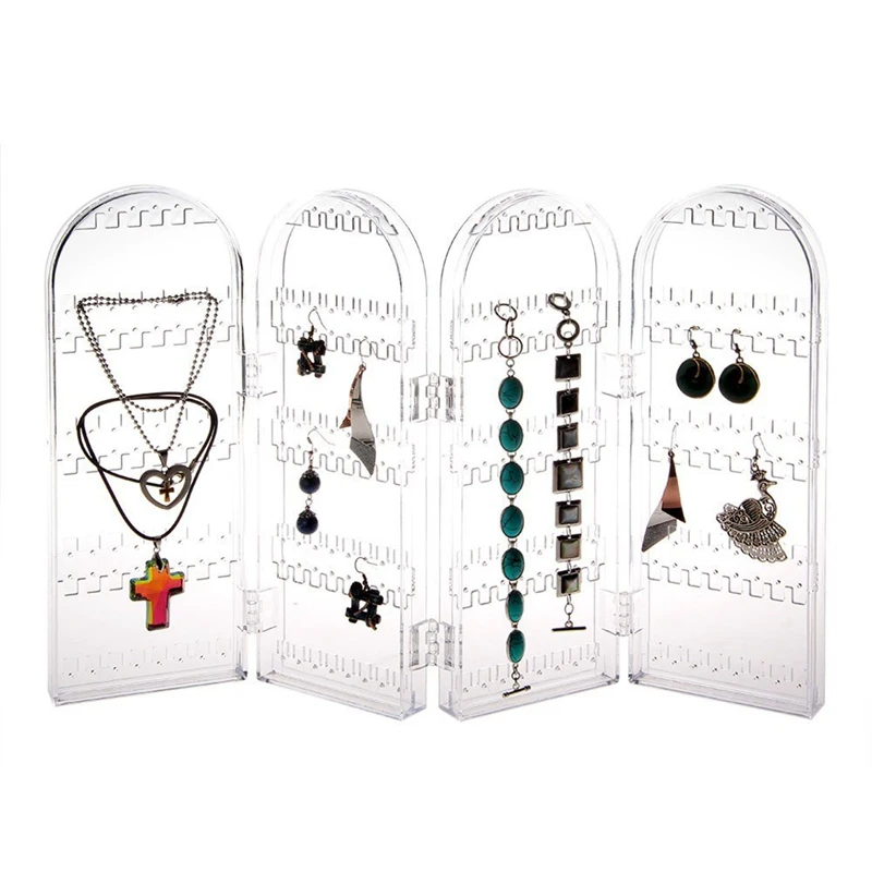 

Acrylic Clear Jewelry Earrings Ear Stud 240 Hole Showcase Display Holder Stand