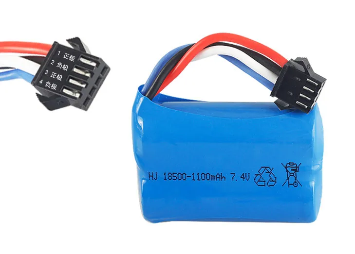 

Литий-полимерный аккумулятор 18500 7,4 В, 1100 мАч для UDI 001 UDI001 960, лодка с дистанционным управлением, скоростная лодка со стандартным обновлением ...