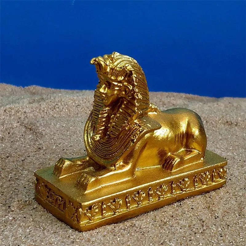 

Статуэтка из смолы в древнем египетском стиле, изысканный Декор египетского фараона, сфинкса, пирамиды, статуэтка кошки, настольное украшен...