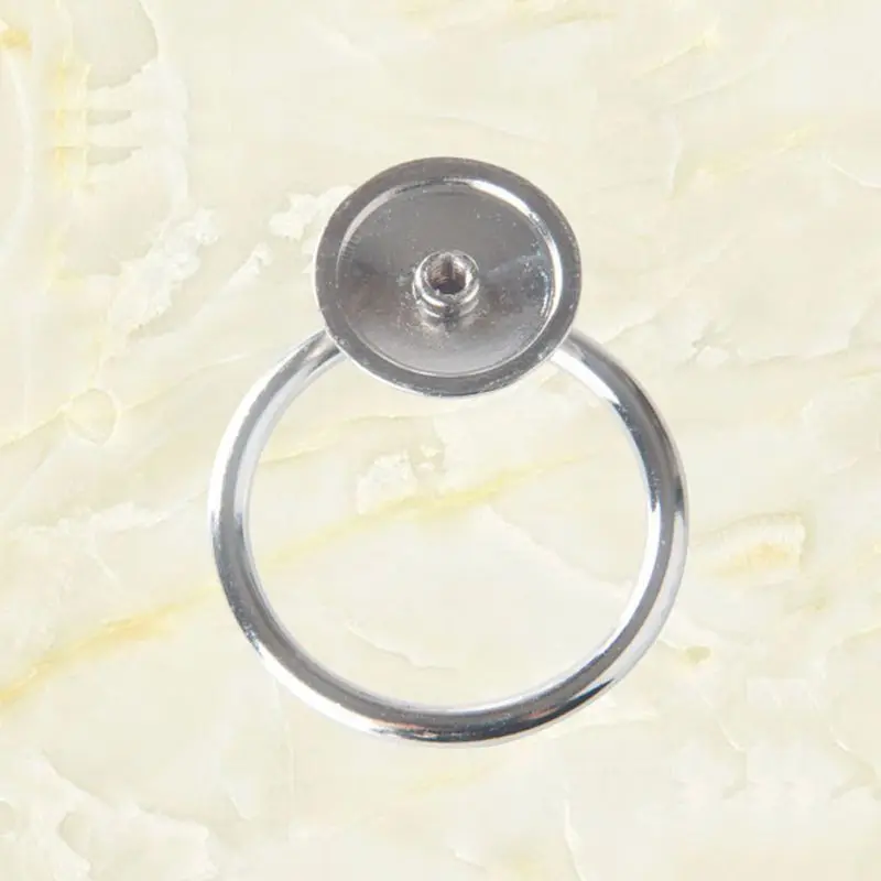 

2021 New 10 Pack Cabinet Knob Cupboard Drawer Pull Handle Cabinet Dresser Single Hold Ring Pulls with Screws Decorative Hardware