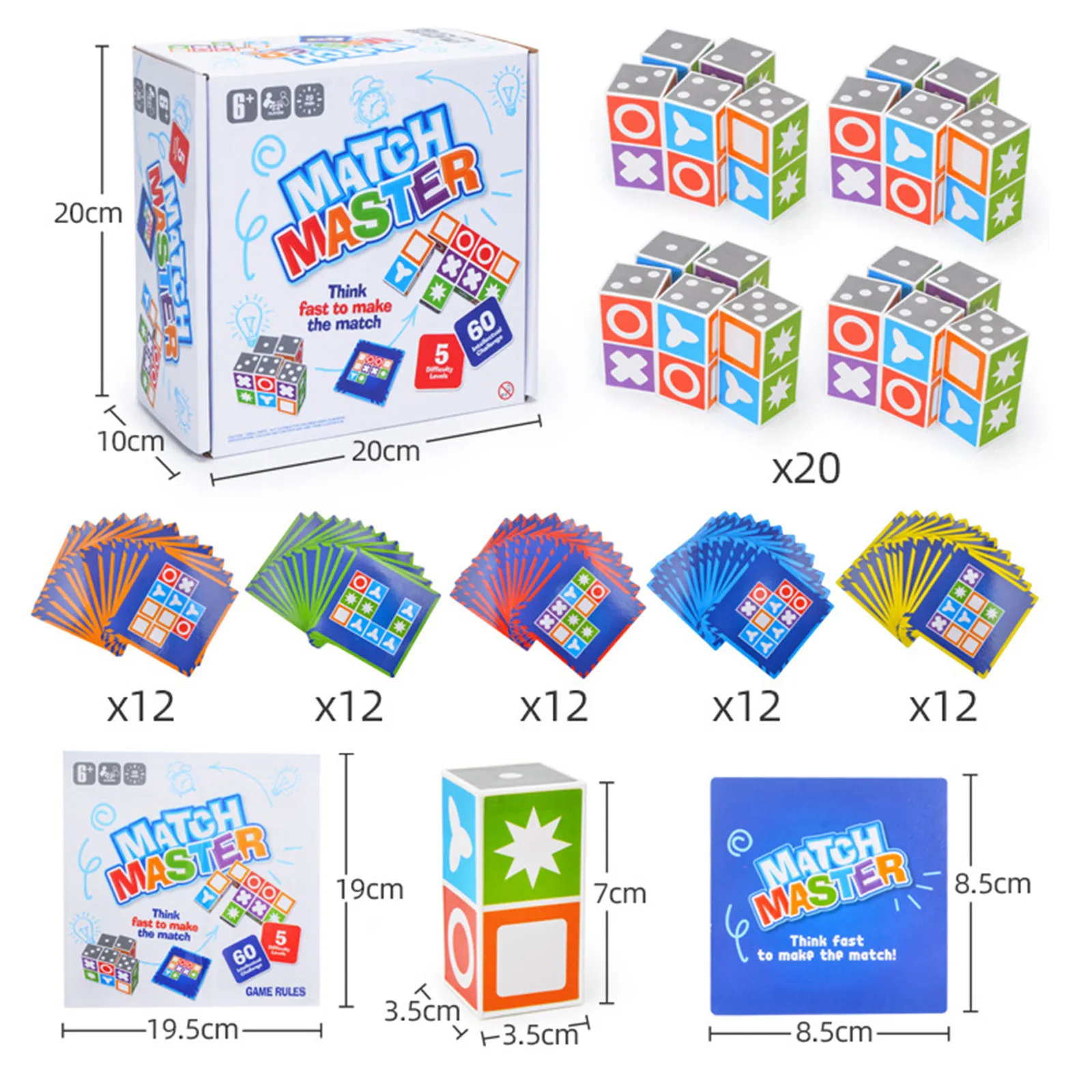 

Puzzle Board Game Children Matching Toys Intelligence Development Toy Kit Kids Pre-school Intellectual Educational Toy For Kids