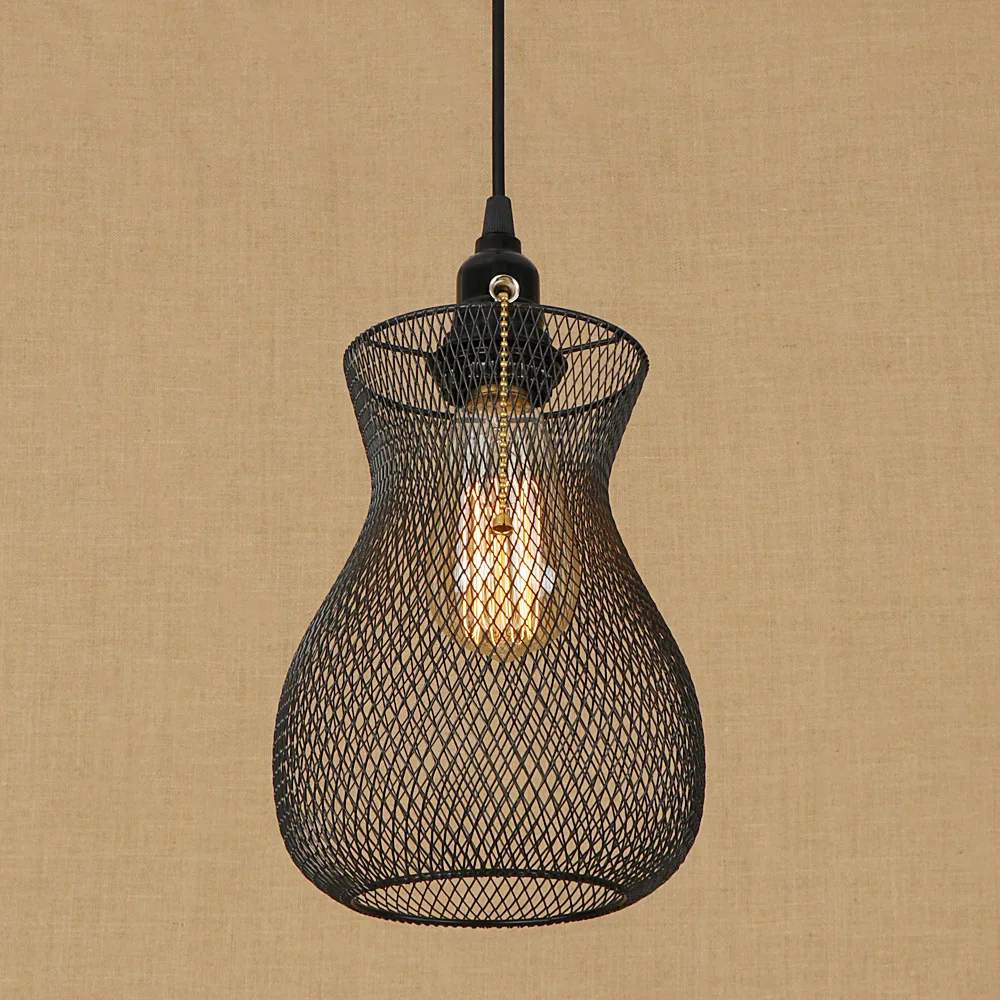 Новинка подвесной светильник в виде железной клетки светодиодный E27 стиле