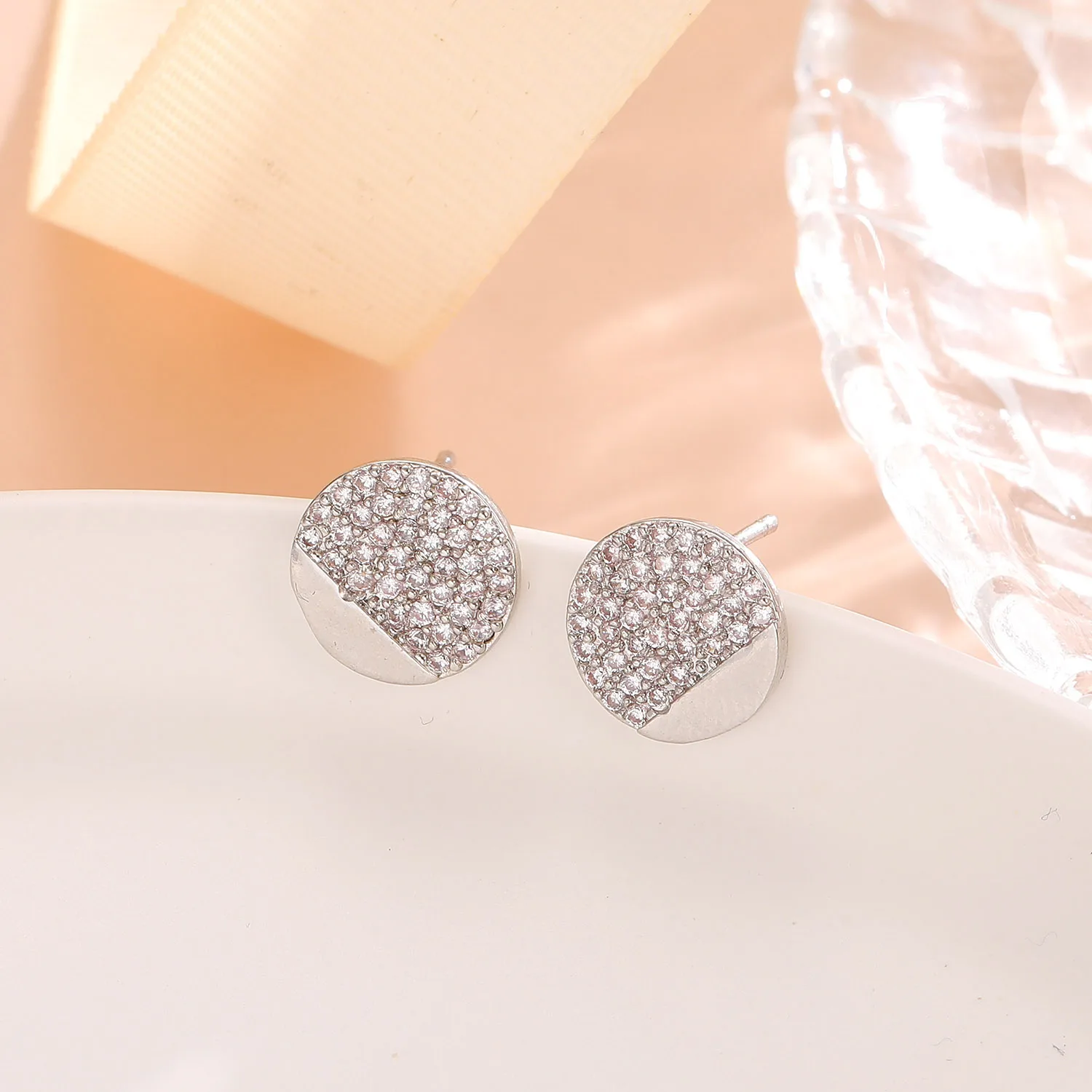 

New Trendy Earrings Brilliant Bridal Engagement Wedding Jewelry Elegant Female Dangle Earring Fine Gift