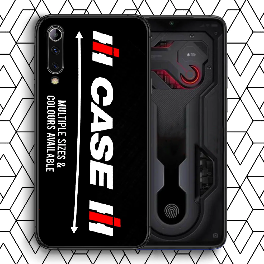 

Luxury Car CASE IH Brand Phone Case For Xiaomi Mi Note 10 A3 9 MAX 3 A2 8 9 Lite Pro Ultra black Coque Luxury Funda Trend Etui