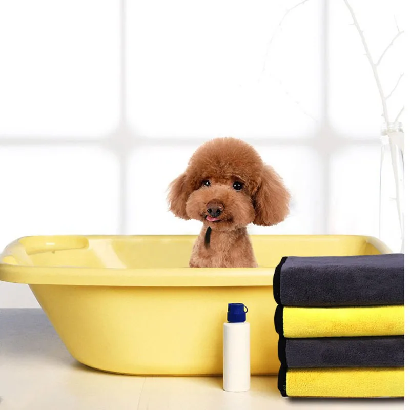 Ванная для собак полотенце для собаки кошки модные быстросохнущие банное полотенце, банное полотенце, автомобиль протирочная ткань для соб...