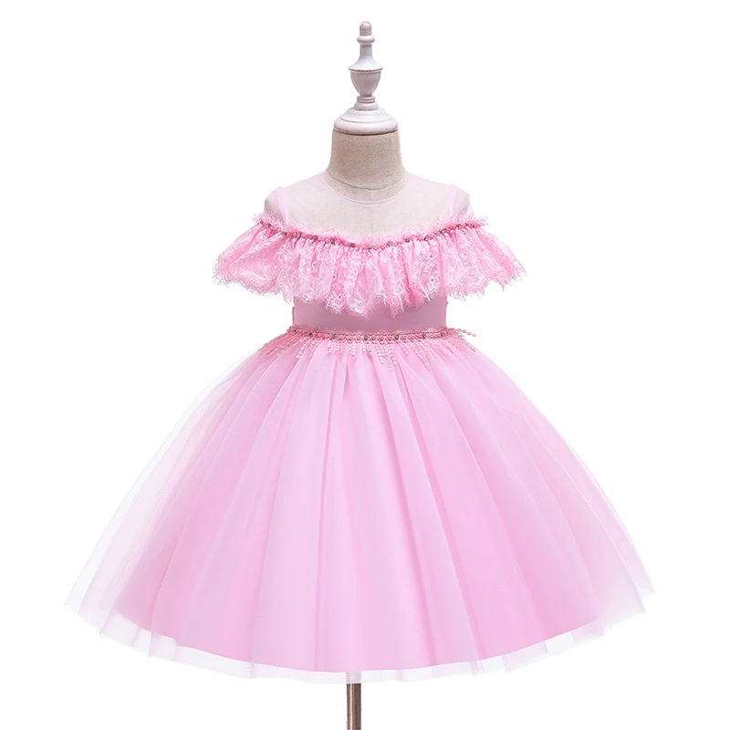 Платье для маленьких девочек с цветами одежда церемоний открытия шелковая пачка