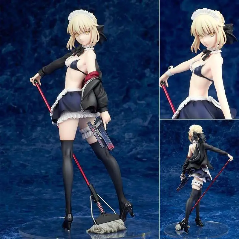 

24 см fate/stay night Аниме Рисунок Artoria Пендрагон Saber Lily ПВХ фигурка героя Коллекционная модель игрушки подарки