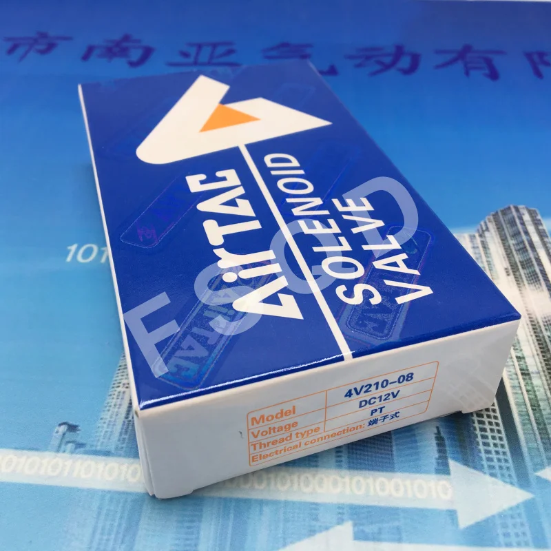 4V210-08 DC12V DC24V AC220V AC110V 1/" 5 способ 2 Позиции Airtac Электрический электромагнитный клапан 4V200 серии регулирующий клапан
