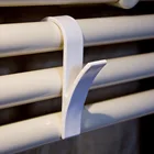 Высокое качество вешалка для Подогреваемый Полотенцесушитель Rail вешалка для одежды для ванной держатель крюка система Plegable шарф Вешалка Белый 6 шт.