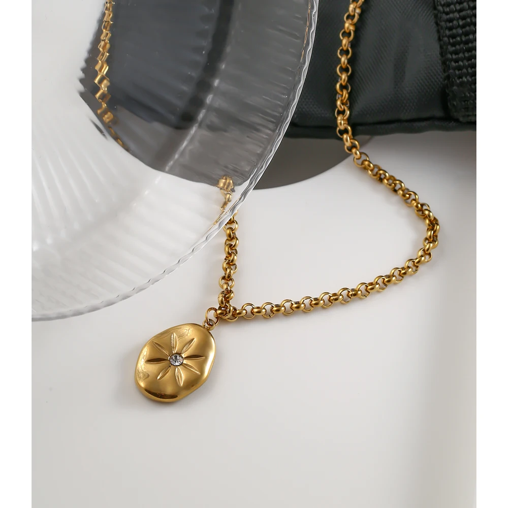 Yhpup изысканный Полярная Звезда из нержавеющей стали ожерелье 2021 ювелирных