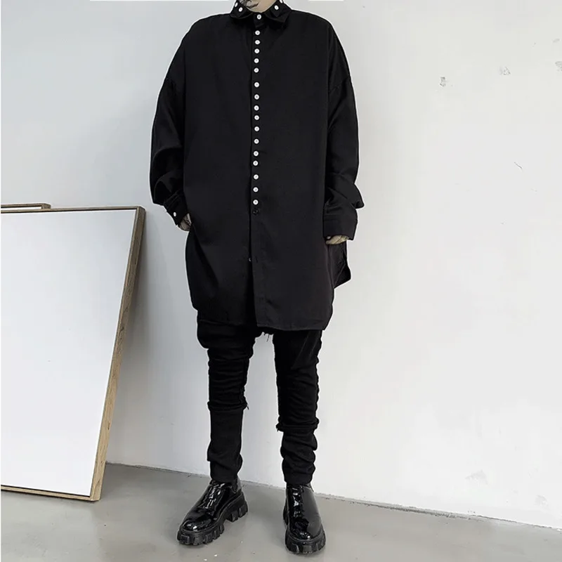 EWQ/Tide новинка 2020 Мужская одежда весенняя на пуговицах дизайн длинный стиль