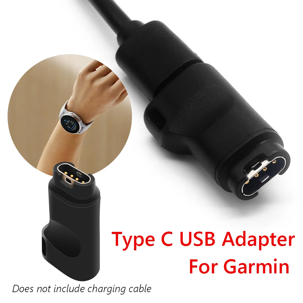 

Адаптер зарядного устройства для смарт-часов Garmin CAME/2/2S/SQ/Lily USB C к 4-контактному адаптеру