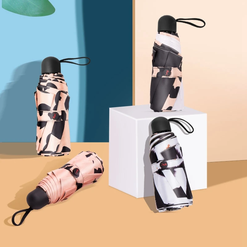 

Sunscreen and Anti Ultraviolet Capsule 5 Folding Umbrella Compact and Convenient Sunshade