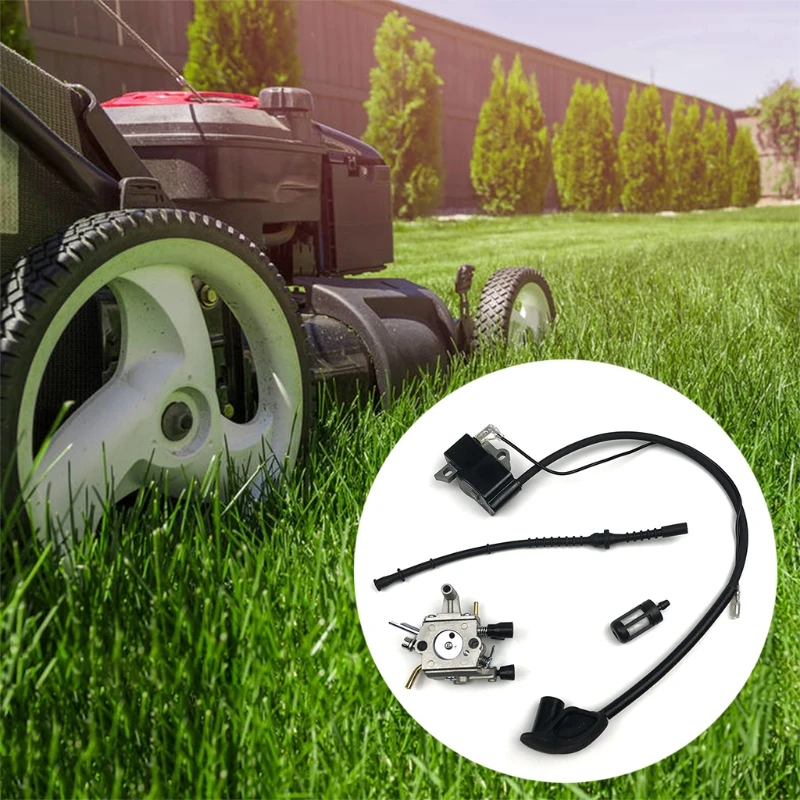 

Carburetor Ignition Coil Fuel Filter Line Kit for FS120 FS250 FS200 Trimmer Replacement Parts