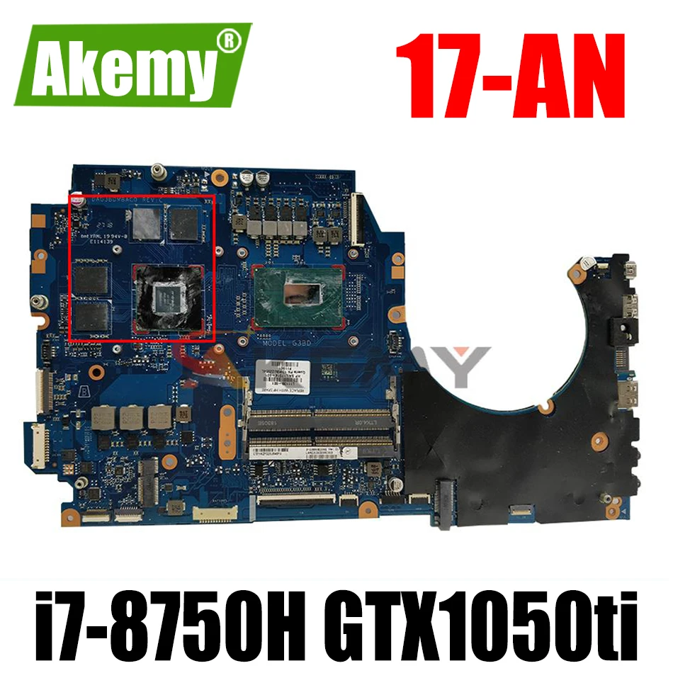 

Материнская плата для ноутбука HP 17-AN 17T-AN100 17-UM L11142-601 sr3y i7-8750H GTX1050ti DAG3BDMBAC0 100% рабочий