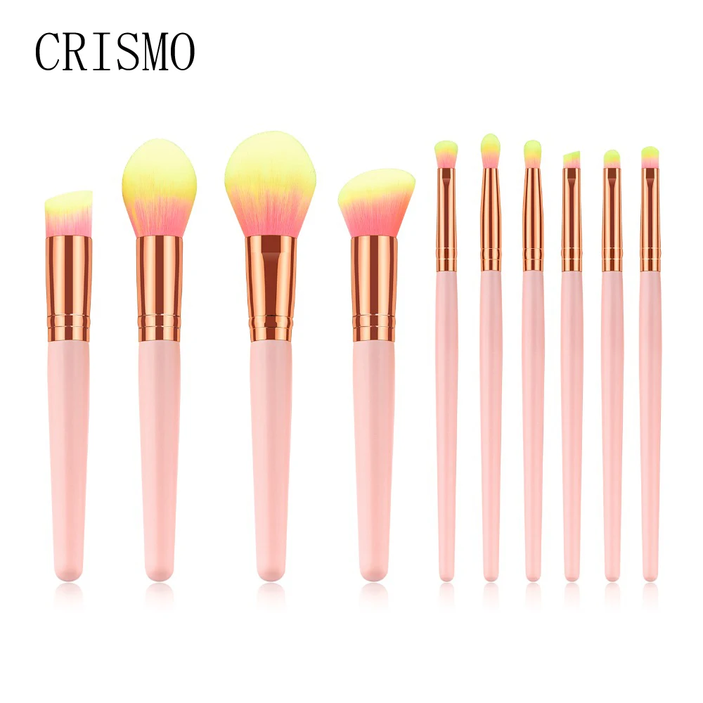 Набор кистей для макияжа CRISMO профессиональные пудры основы теней век бровей губ