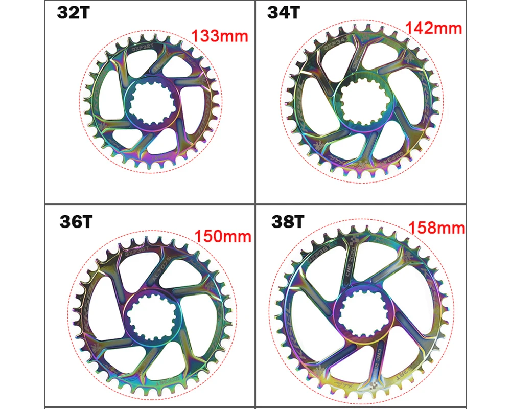 Велосипед GXP Chainring узкая широкая Цепь 32T 34T 36T 38T GXP Запчасти для Sram Aram XX1 X9 XO X01
