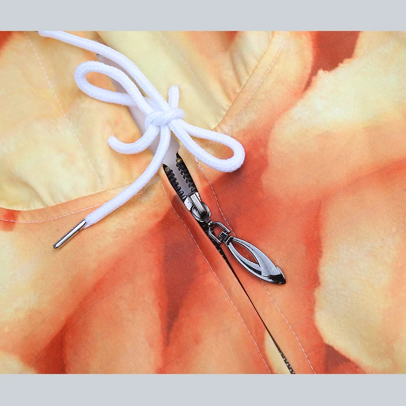 Уродливые Для мужчин Толстовки с капюшоном на молнии 3D полной запечаткой Зеленый