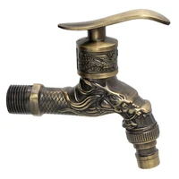 1pcslot european antique faucet bronze quick open washing machine faucet copper valve core faucet in wall alloy faucet