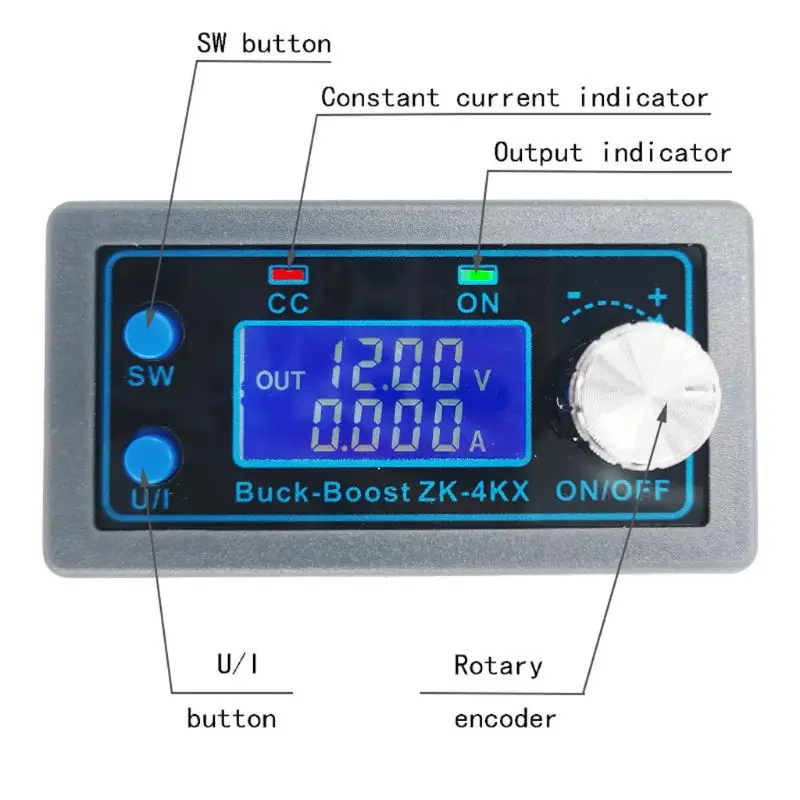 ZK 4KX CNC DC Buck Boost модуль преобразователя CC CV 0 5 30V 4A регулятор напряжения|Печатные