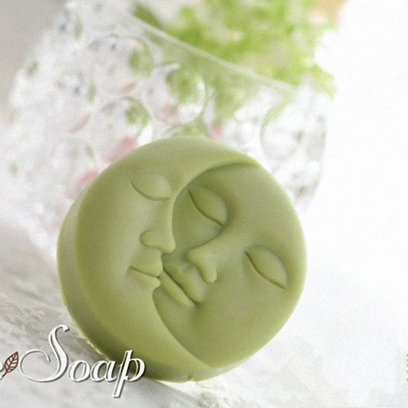 Sun and Moon Face Soap Mold Silicone Molds for Handmade Making Bath Bomb Lotion Bar | Дом и сад