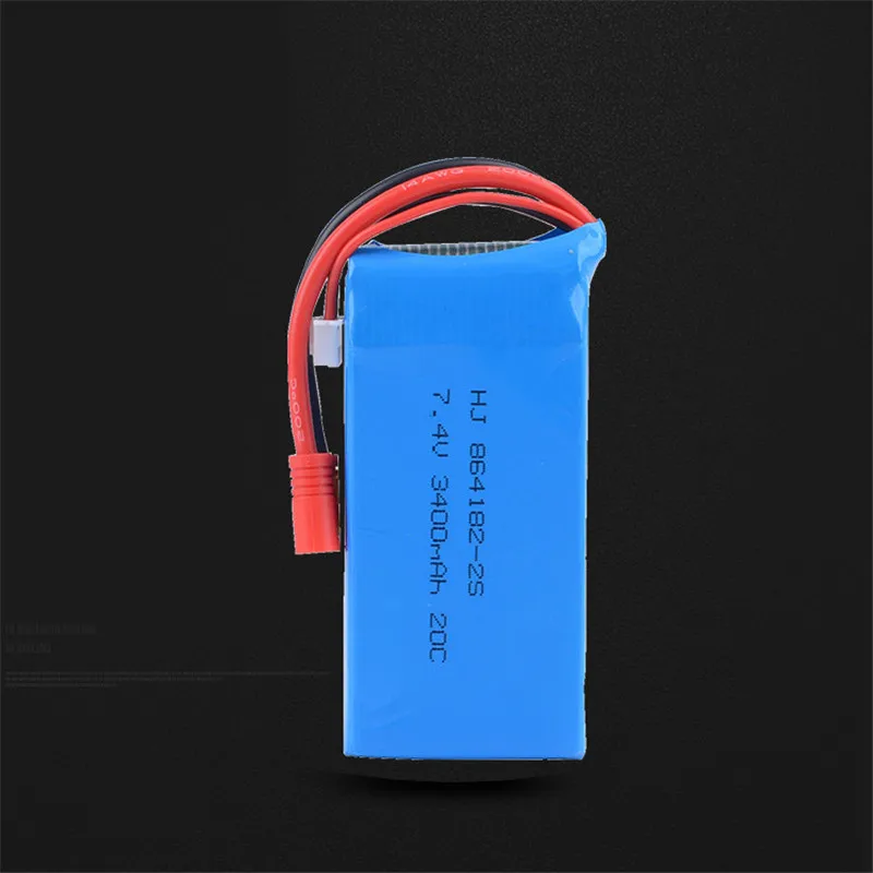 

2S Lipo Battery 7.4V 2000mah 3400mAh 20C 3.5mm Banana Plug Connector for Syma- X8C RC Racing Remote Control Drone Quadcopter