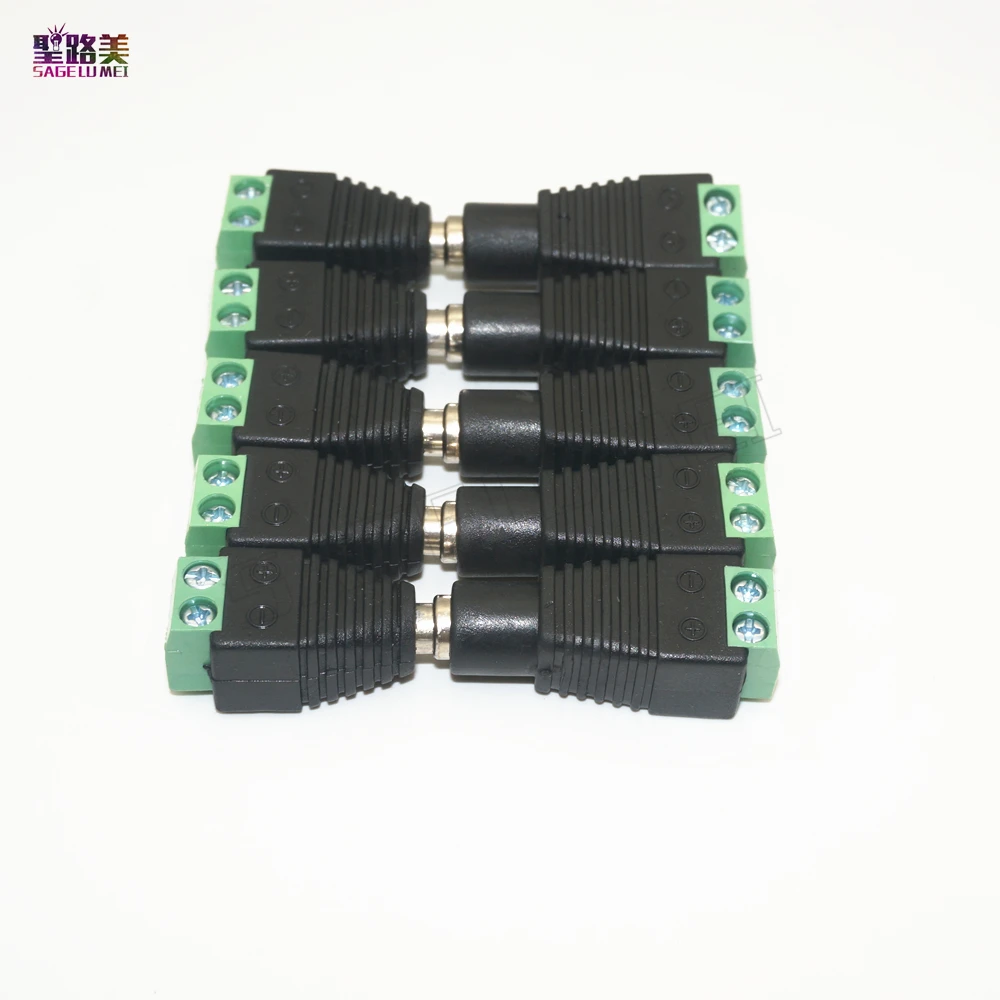 Светодиодный адаптер питания 2pin 5 5x2 1 мм 10 шт.|led dc connector|for led stripsconnector for |