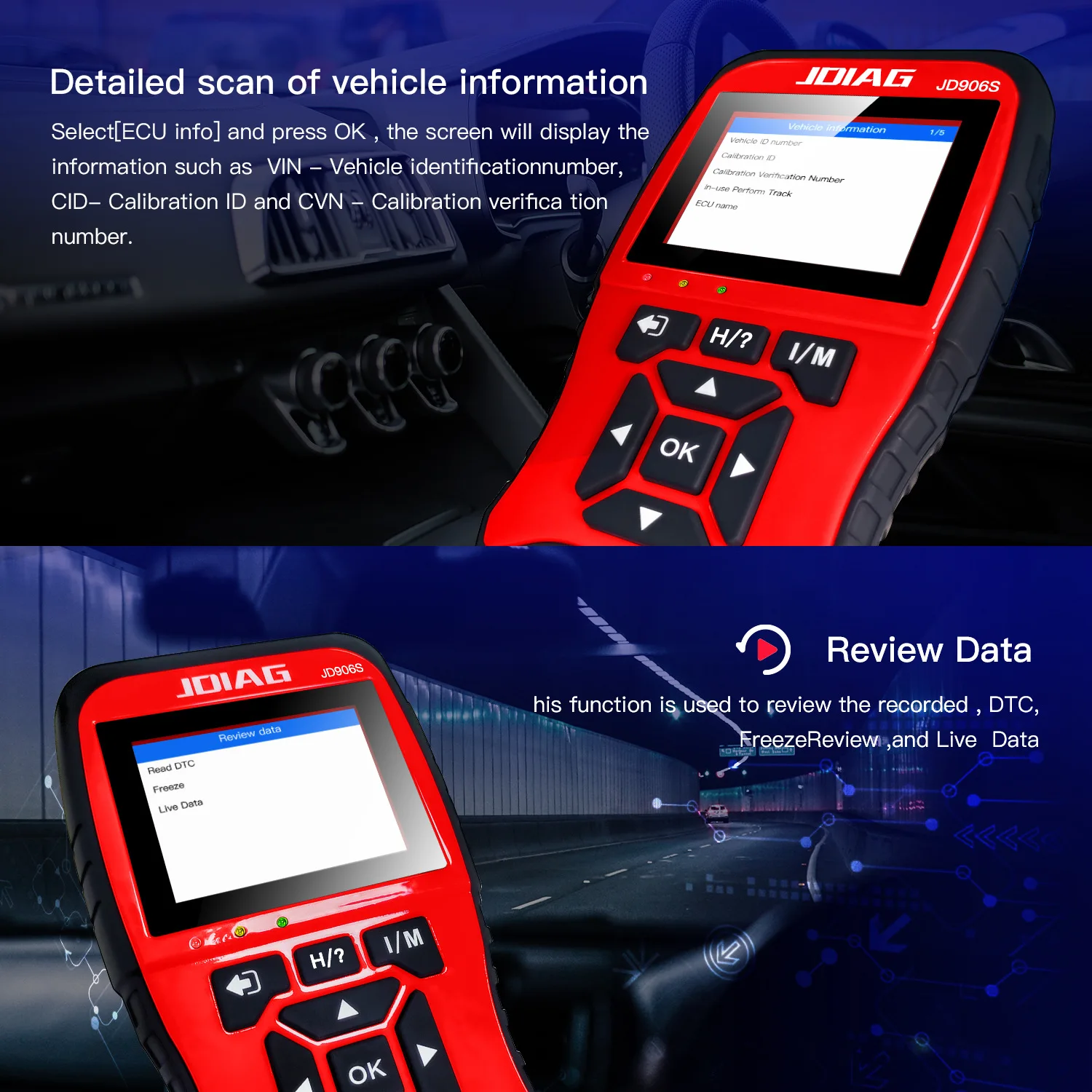 Считыватель кодов JDiag JD906S инструменты для диагностики автомобиля нового