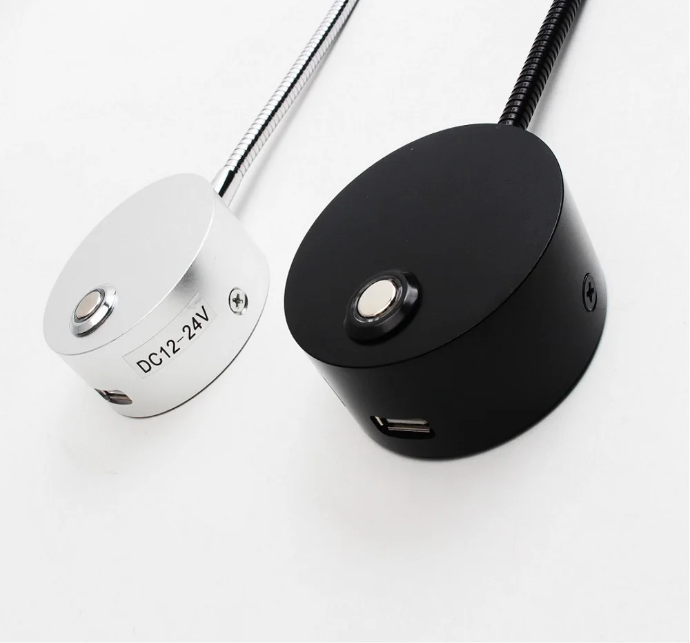 2PCS DC 12V Reading Light with USB Charging Port NEW RV Interior Lights Flexible LED Fixtures | Автомобили и мотоциклы